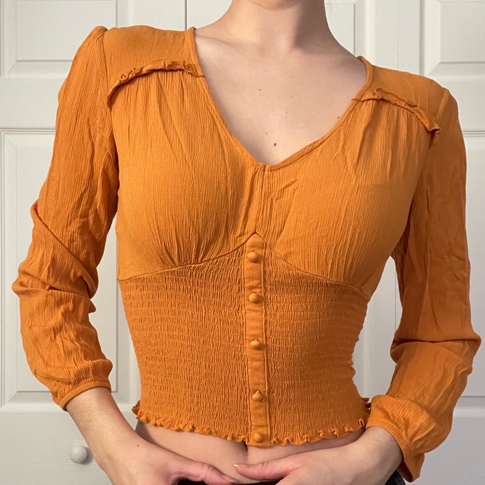 Mustard yellow top